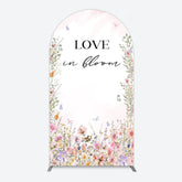 Aperturee - Aperturee Floral Love In Bloom Sweet Wedding Arch Backdrop
